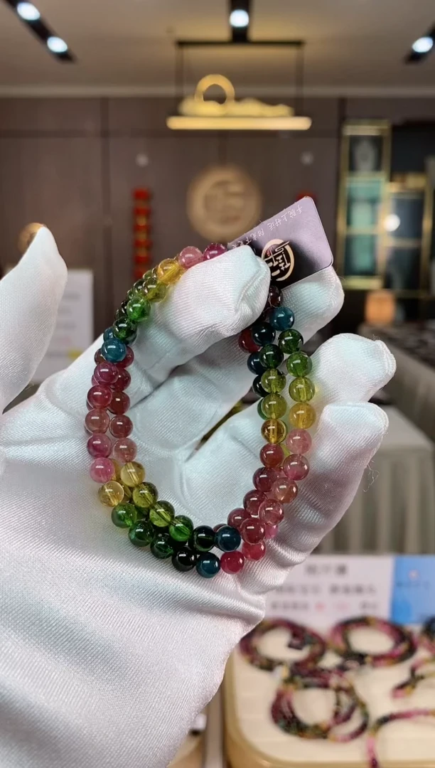 【闪购商品】碧玺收藏级三圈手串6mm+未镶嵌（多样性发一条）xion