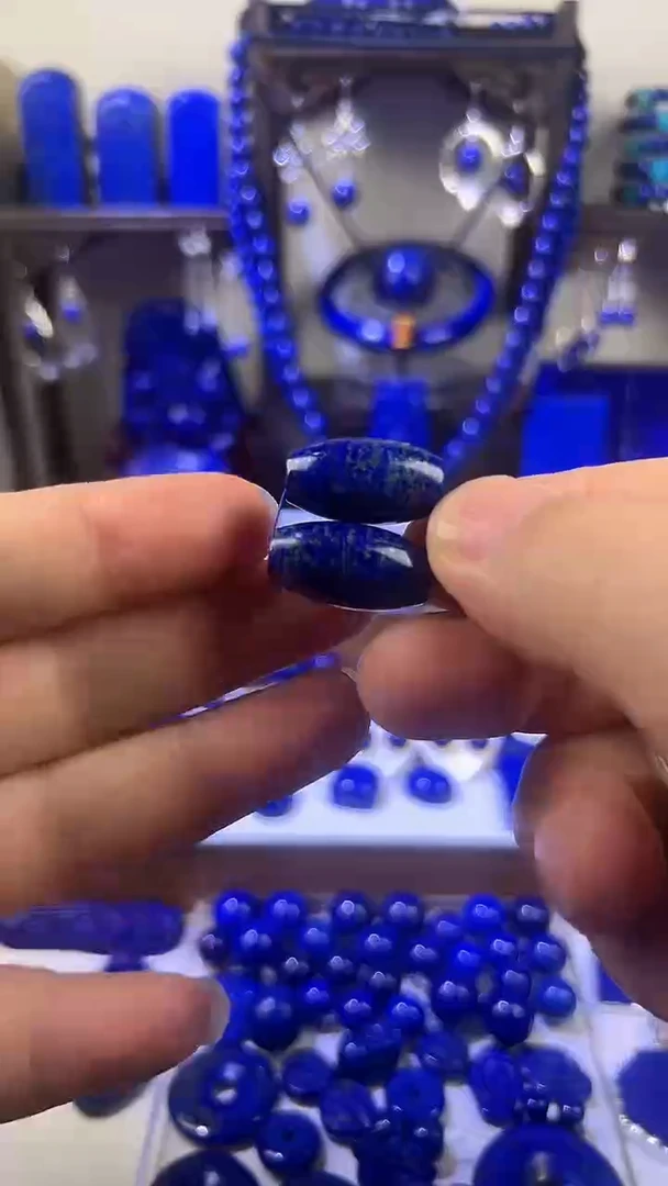 未镶嵌青金石大尺寸桶珠22.8*11.8