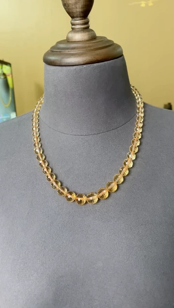 【闪购商品】黄晶项链未镶嵌黄晶项链