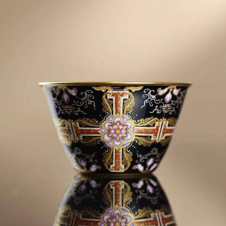 【珽珽溯源】溢珍堂 唐风洛可可风马蹄杯 瓷器茶周边