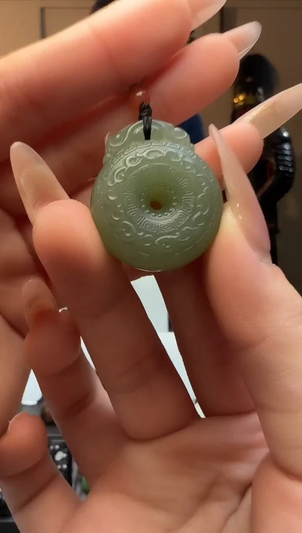 【闪购商品】和田玉晴水平安扣未镶嵌吊坠