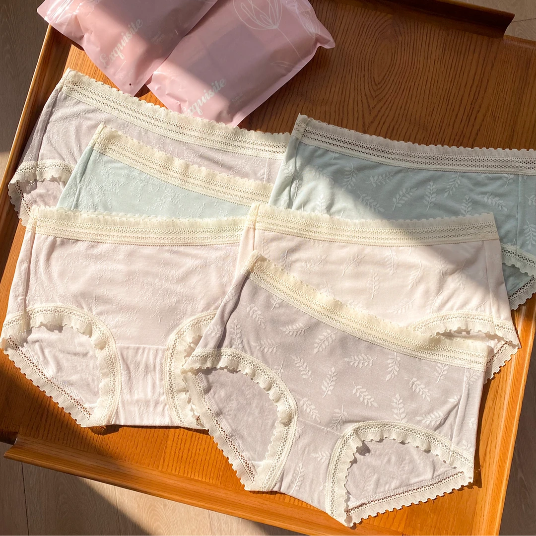 GB-日【花影】早春新款爆款细腻柔和亲肤高弹透气内裤509CFN