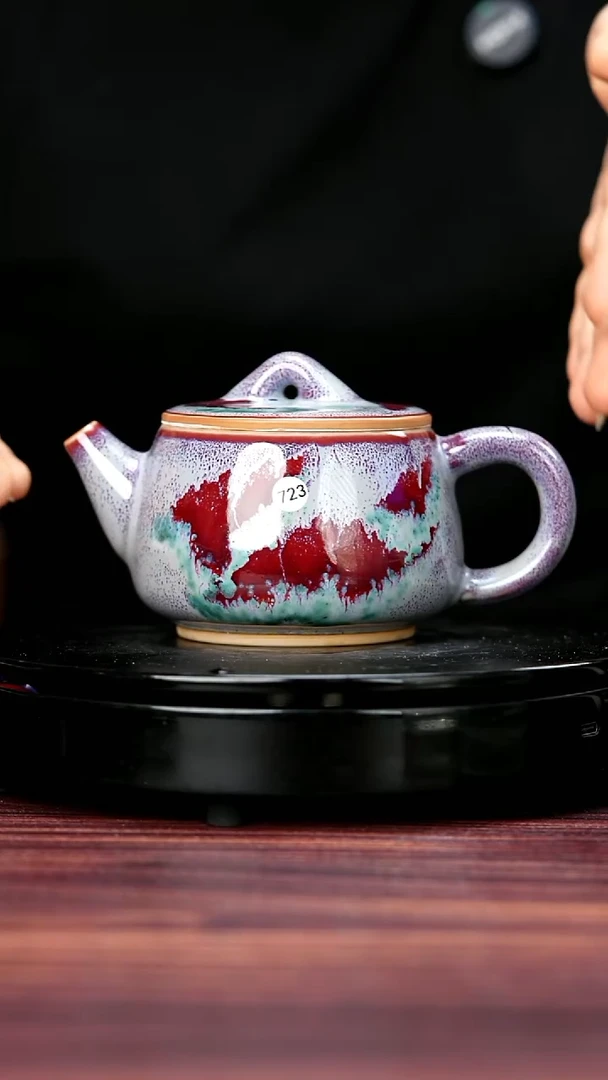 壶723#杨廷玺一级品原矿钧瓷汉瓦壶