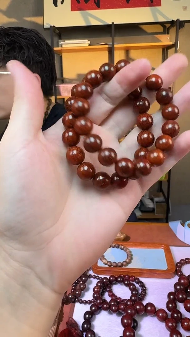 手串/手链小叶紫檀12mm圆珠单圈