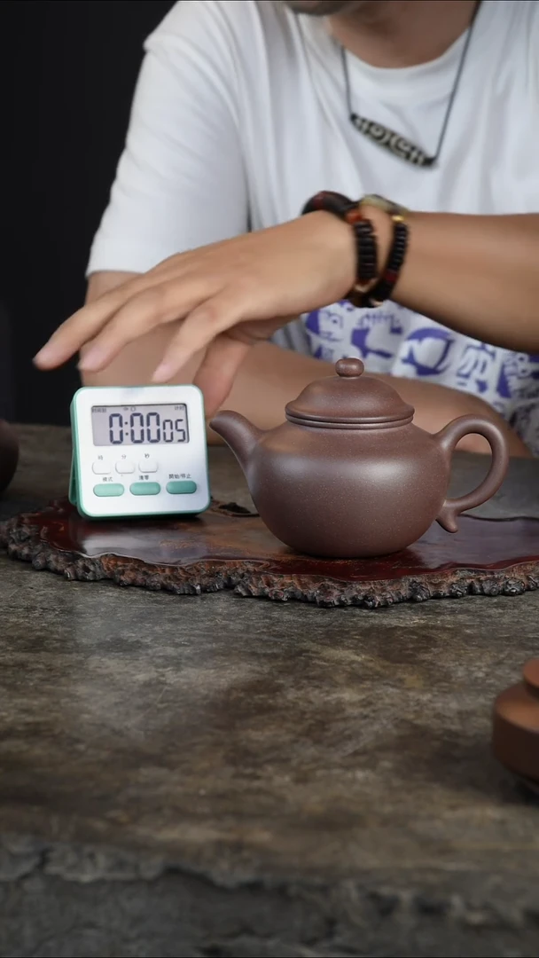 茶壶紫砂用****2老紫泥莲子壶