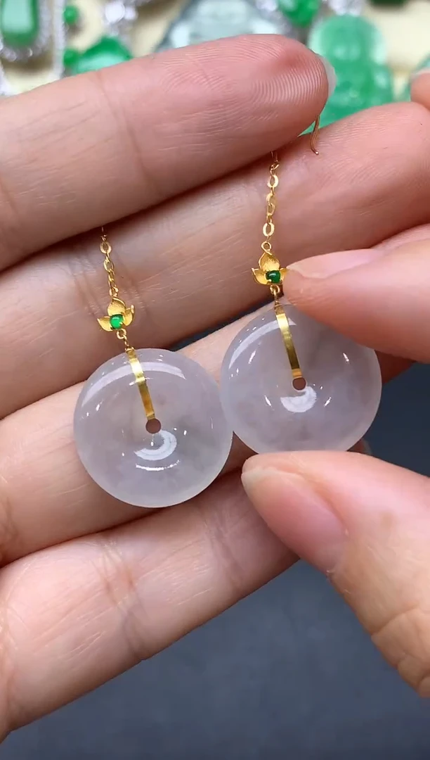 颈饰18K金镶嵌翡翠169-中国好珍宝