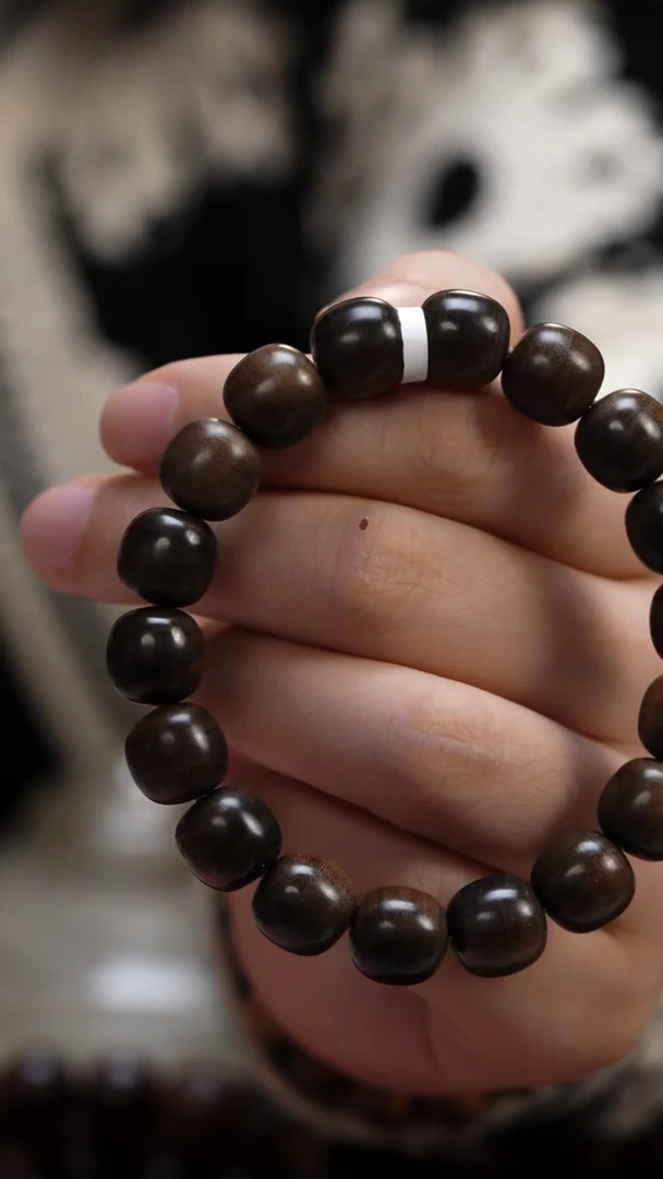 檀香木手串/手链用****1阴沉老山檀香12老型单圈沉水