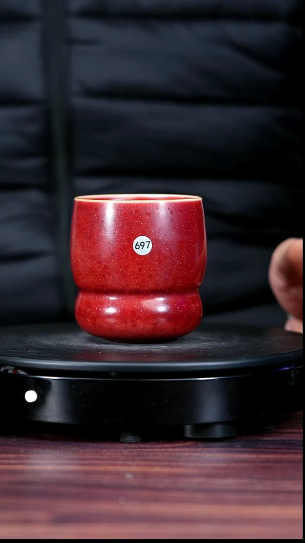 盖碗瓷697#陈亚龙一级品原矿钧瓷主人杯