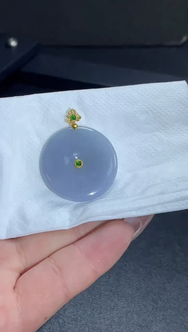 18K金镶嵌定制翡翠DDJ47180/
