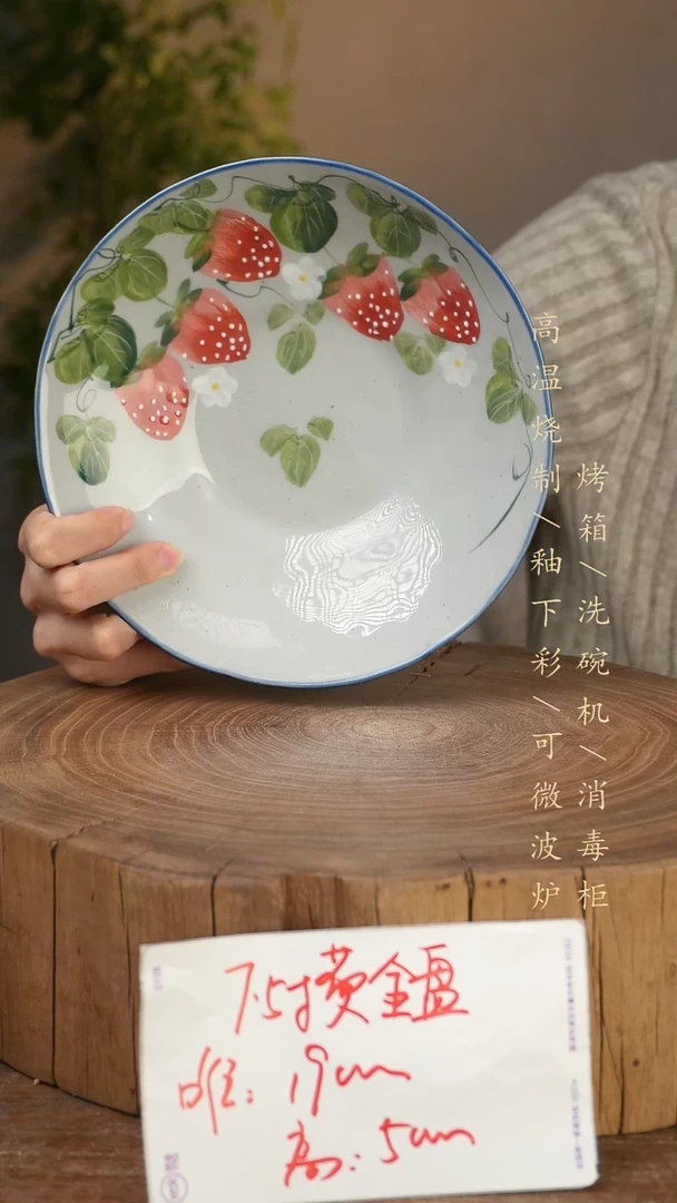 碗瓷景德镇手工手绘高温瓷釉下彩