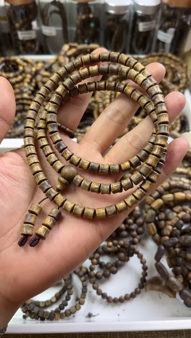 【闪购商品】沉香手串绿棋楠鱼骨珠 多样性发其一