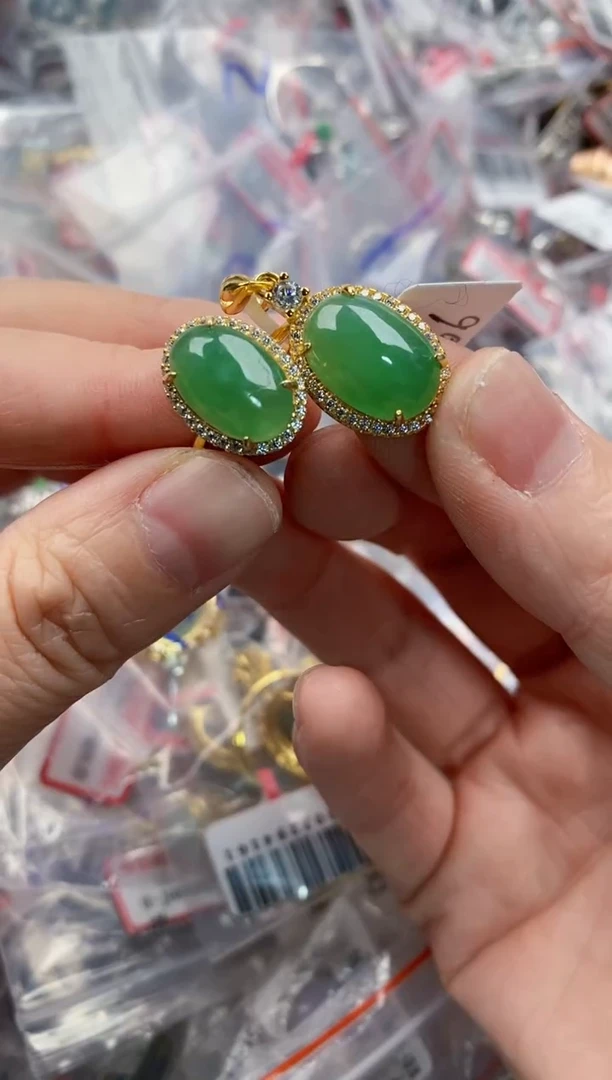 银S925镶嵌戒指翡翠2222-----10