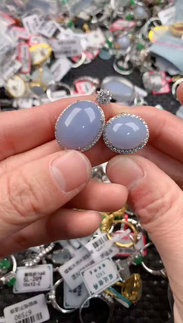 银S925镶嵌戒指翡翠33333  7