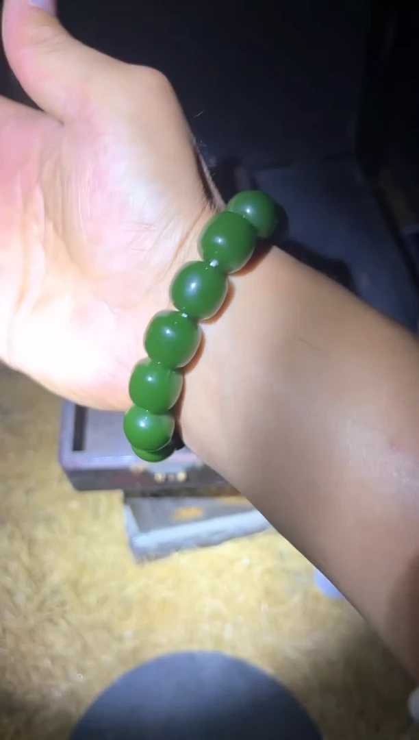 手链未镶嵌和田玉碧玉手串一条