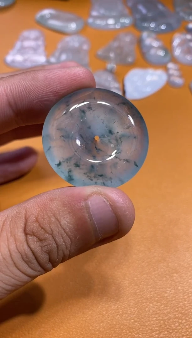 未镶嵌挂件翡翠扣子39800