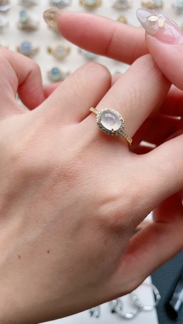 【闪购商品】翡翠戒指银S925镶嵌1111