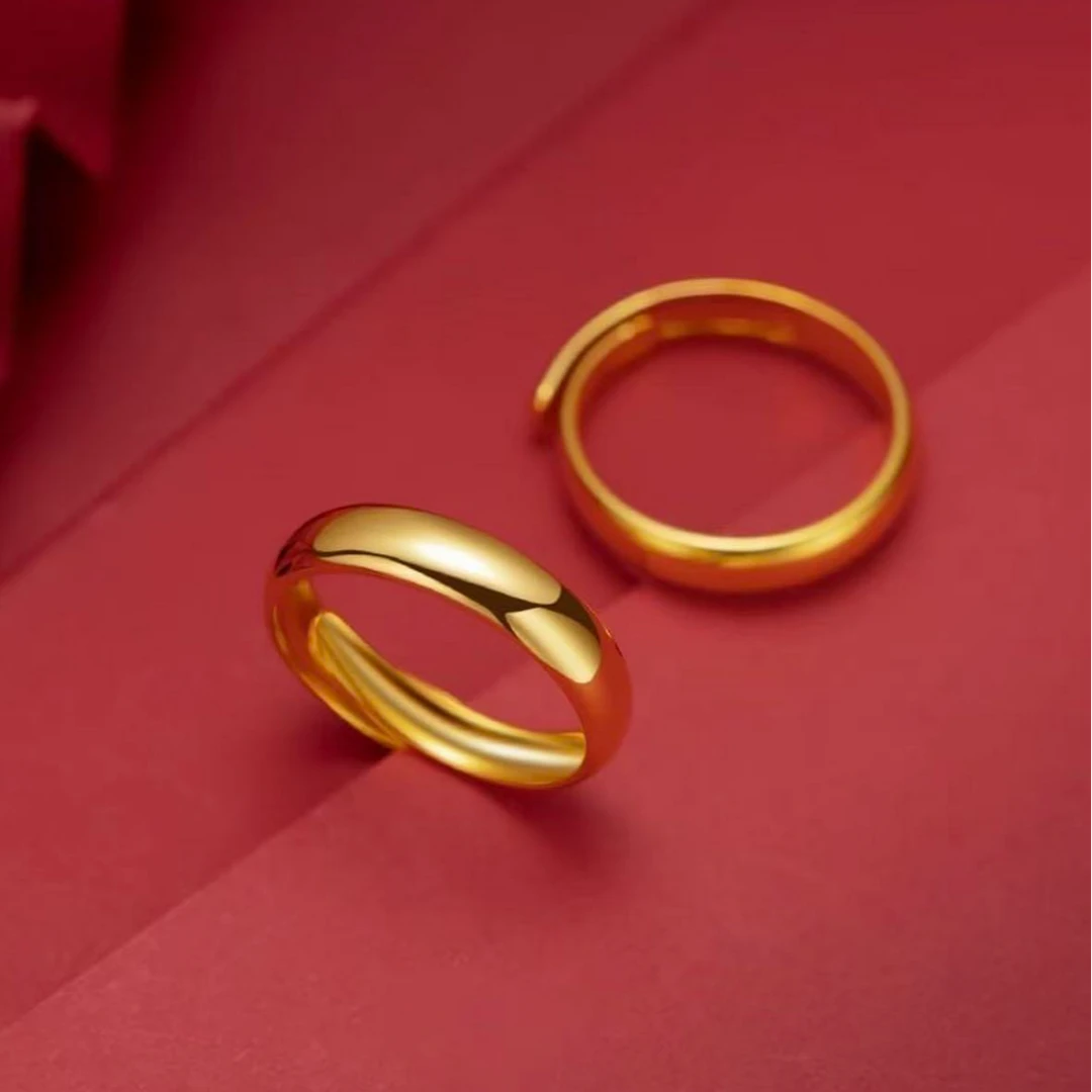 【粉丝专属】2.2g光面条戒开口可调节简约时尚戒指
