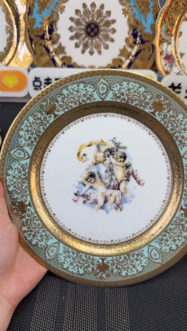 瓷片9英寸平盘1个