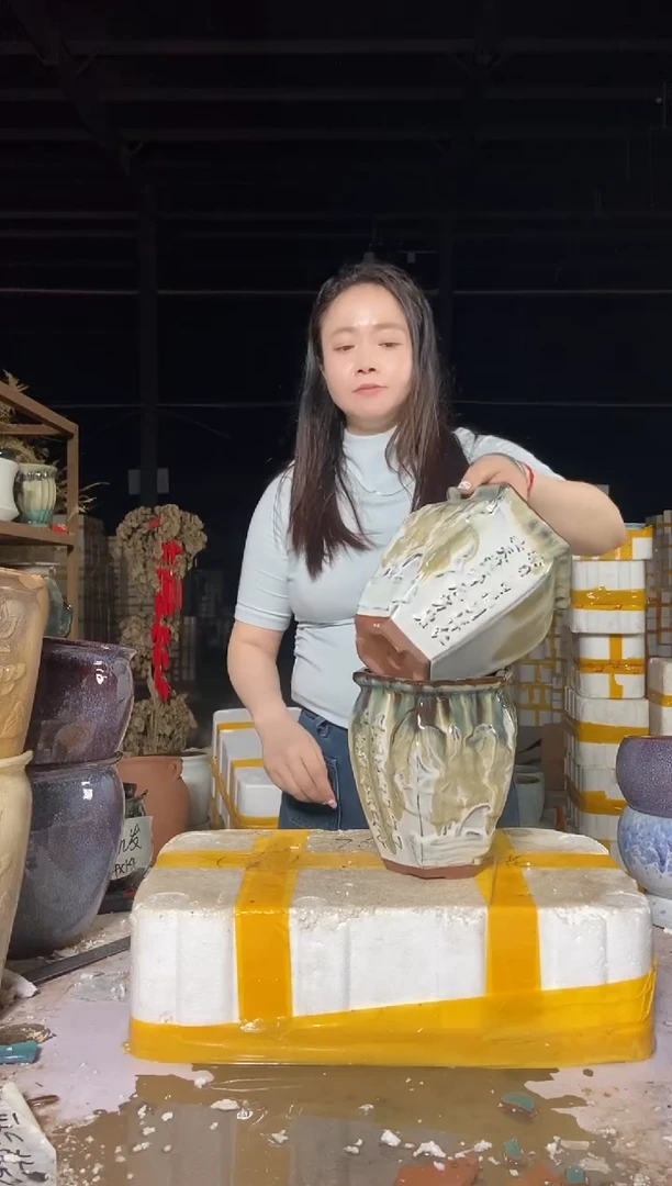 宜兴紫砂粗陶花盆15/20