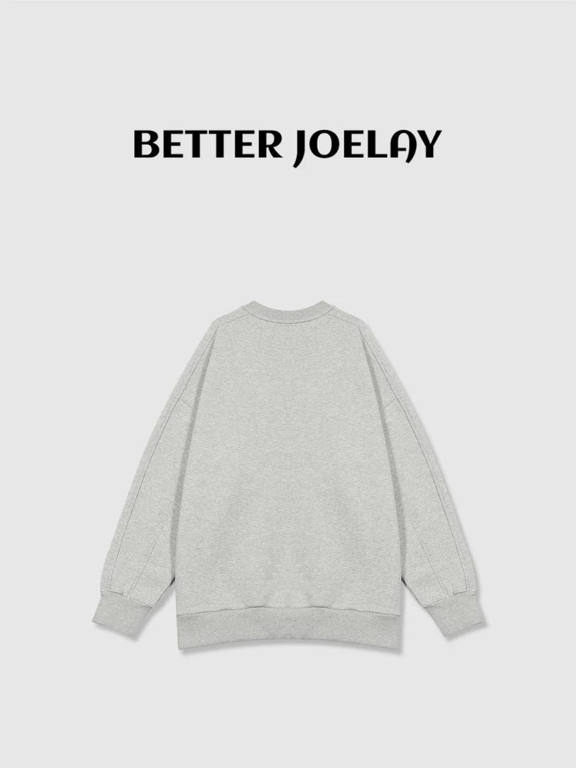 BETTERJOELAY-加绒【柏林小夜曲】时尚宽松套头卫衣百搭舒适KH1353