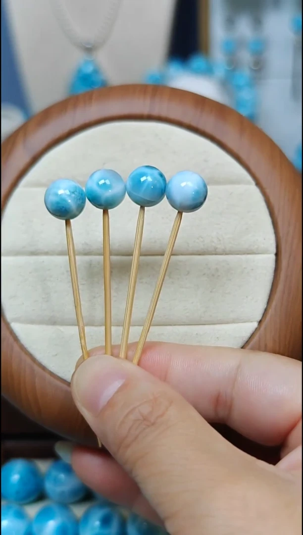 针钠钙石（海纹石）未镶嵌珠宝半成品哈***️多样性发其一