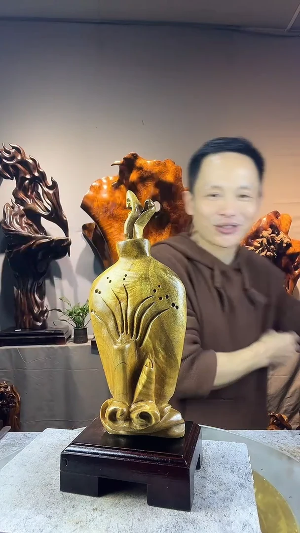 金丝楠曾*小叶桢楠随行摆件70