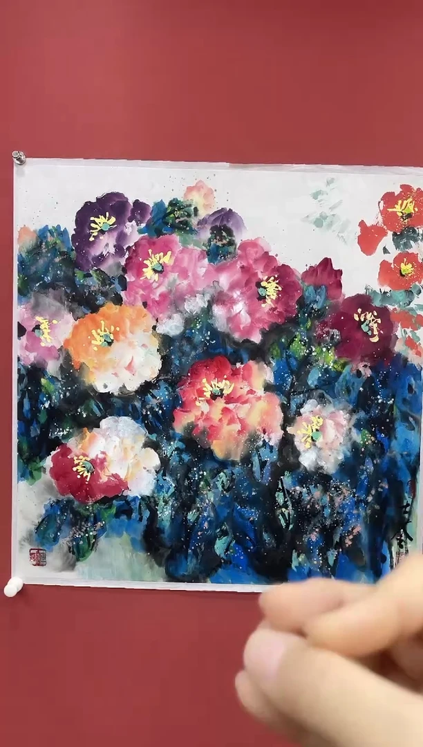 【闪购商品】国画刘士苓4平尺画作积色6