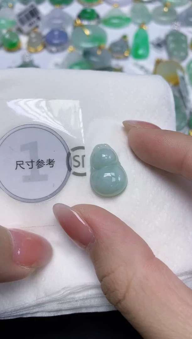 颈饰未镶嵌翡翠天然缅甸翡翠A货百元以上9元证书费自理
