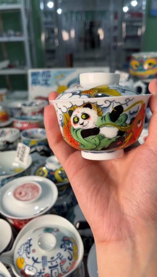 陶瓷昨明景德镇陶瓷：盖碗