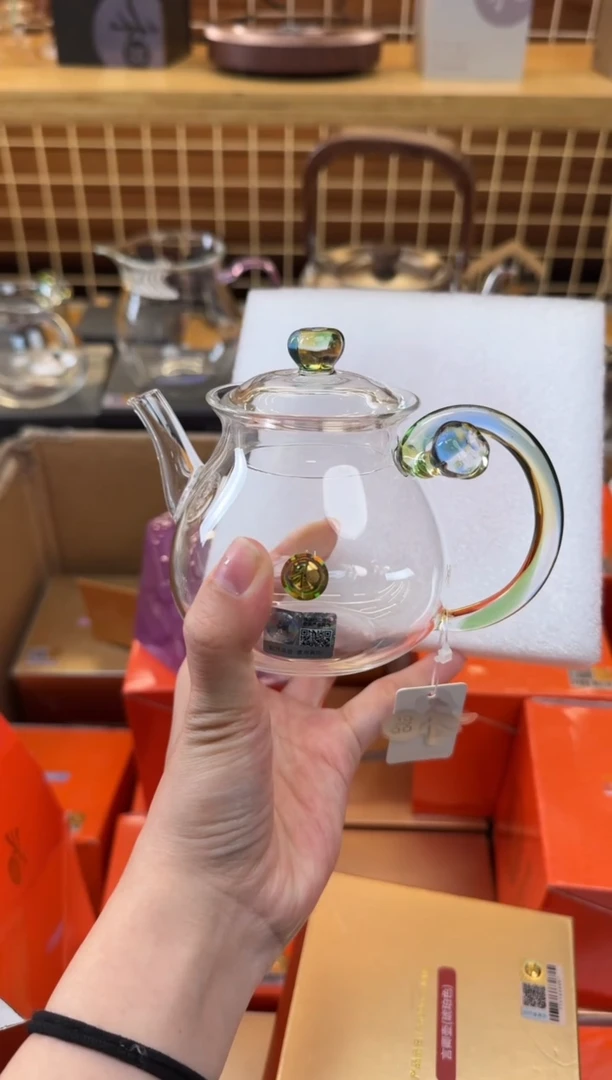 @@禾器晶彩清莲壶迷翠+福字茶巾