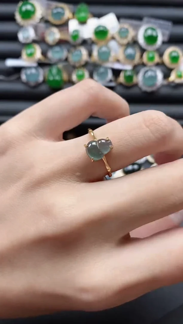 【闪购商品】翡翠戒指银S925镶嵌51151