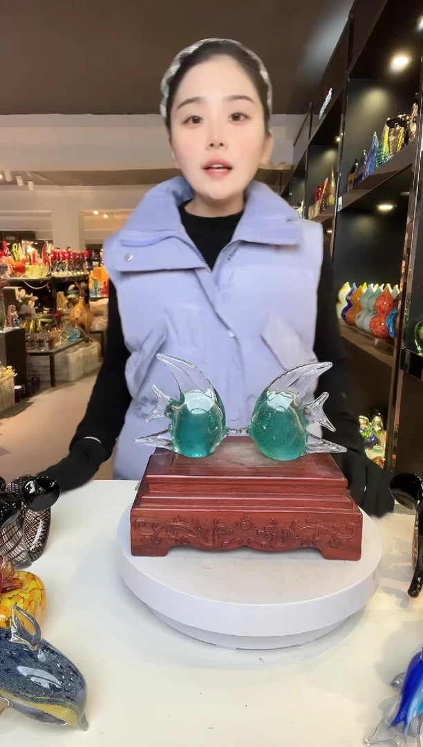 【闪购商品】茶盏琉璃摆件家居摆件