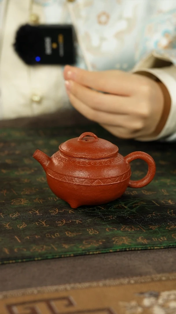 晓*善窑厂朱泥紫砂壶