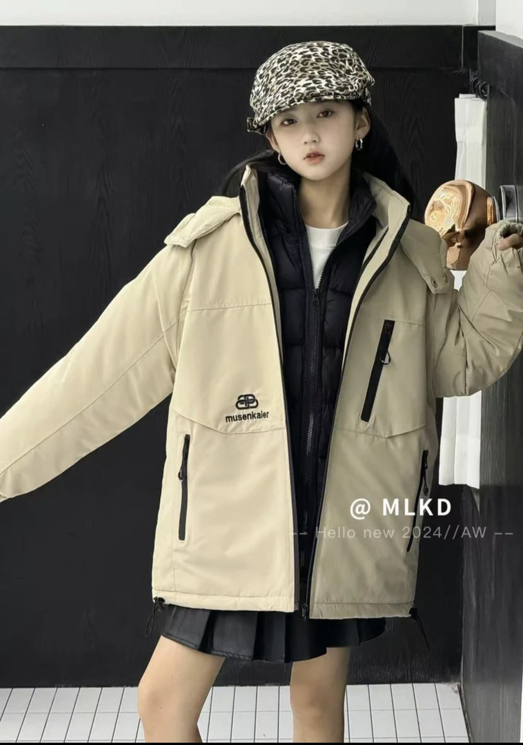 韩系三合一外套冲锋衣加棉衣内胆可拆卸