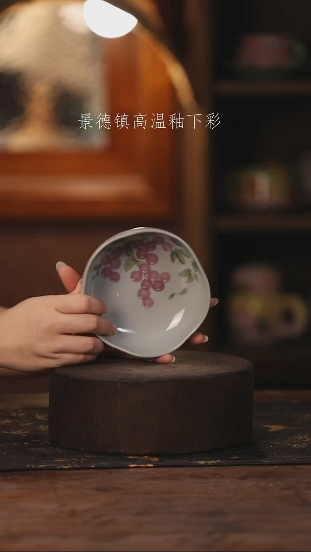 陶瓷景德镇高温釉下手绘陶瓷411