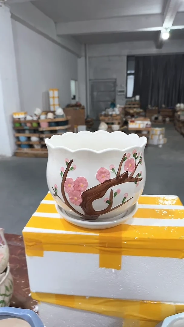 高温陶瓷花盆+E51