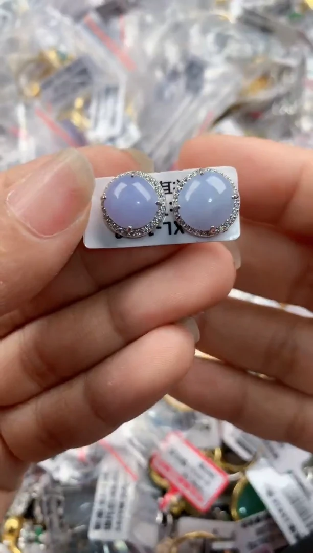 银S925镶嵌戒指翡翠1111----8