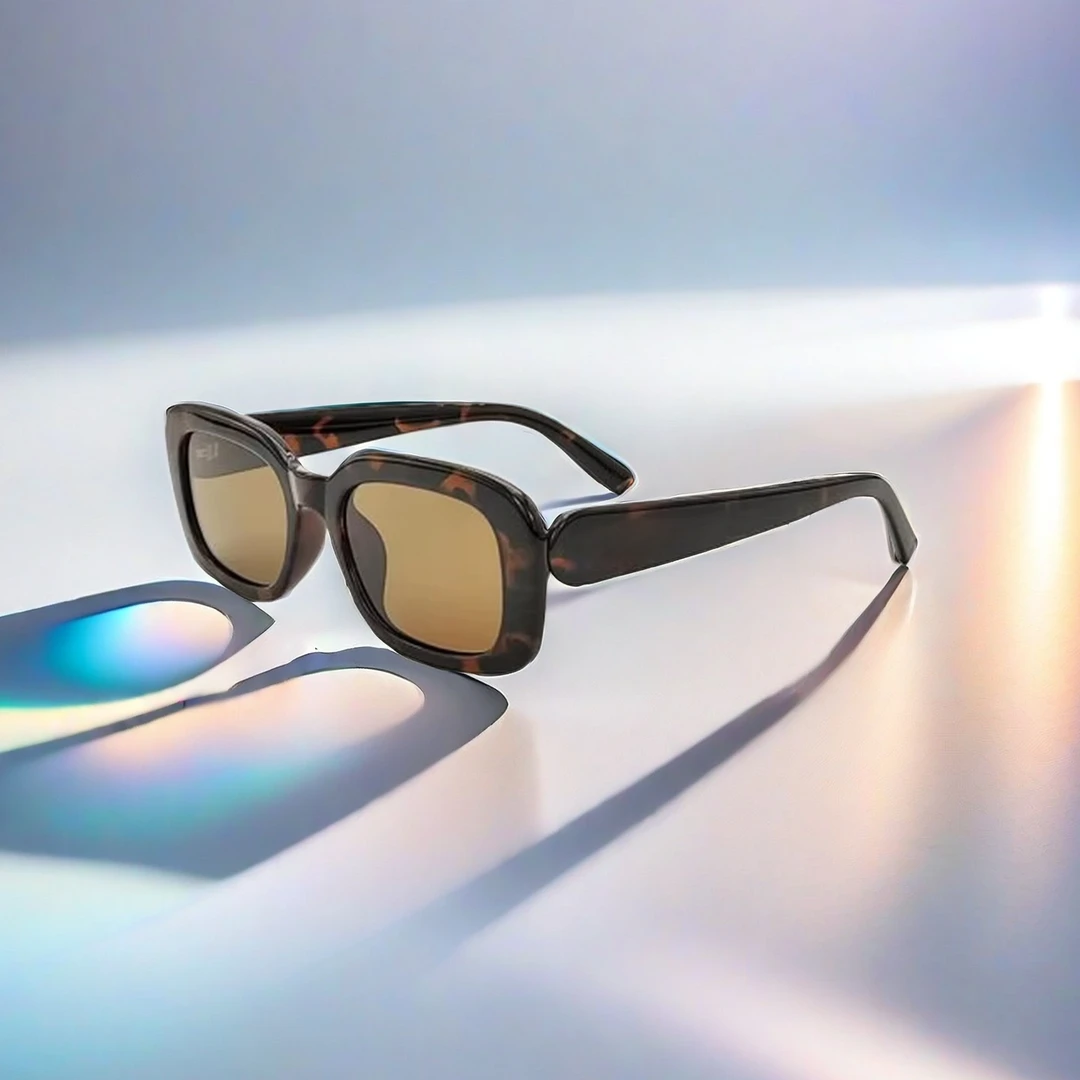 矩形眼镜太阳镜墨镜偏光镜百搭复古潮流个性防紫外线F035