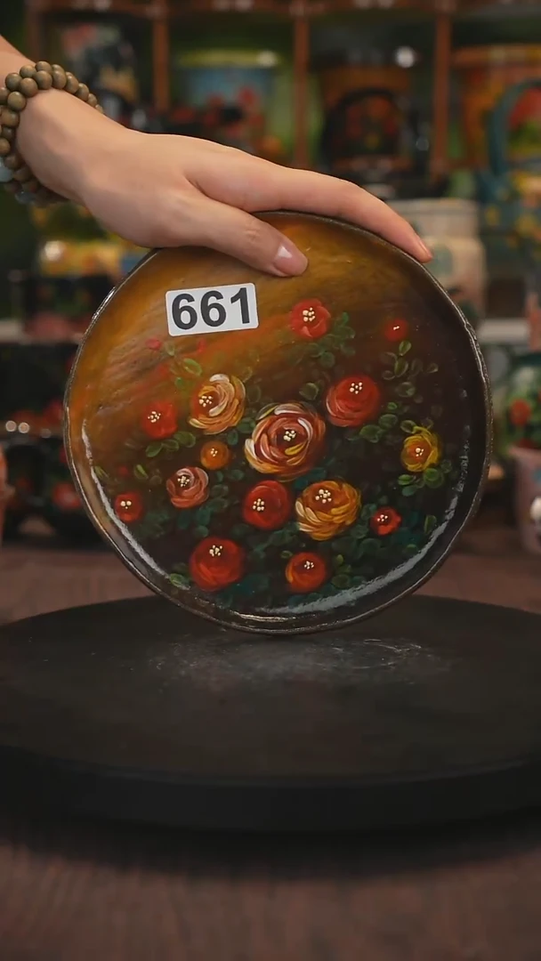 紫砂油画手绘釉下彩661