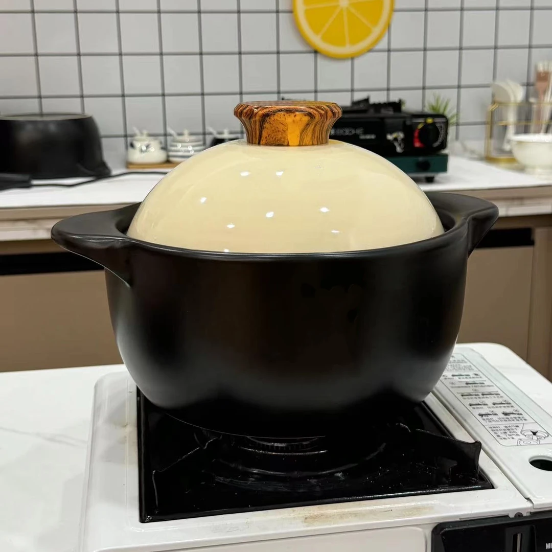 5.5升白金刚家用砂锅明火耐烧陶瓷煲干烧砂锅炖煲汤煲汤锅