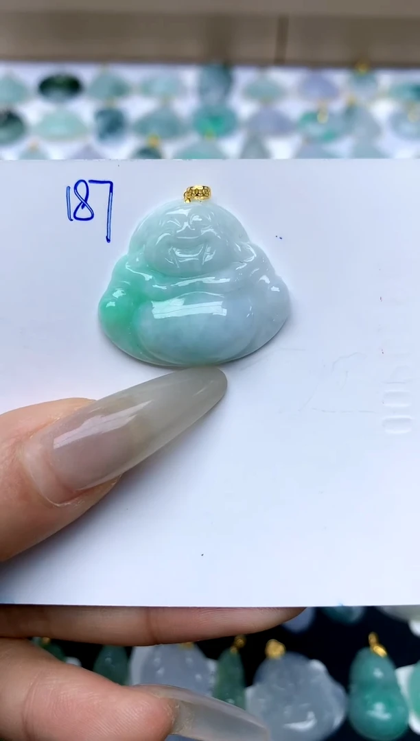 【闪购商品】翡翠颈饰18K金镶嵌天然A货翡翠