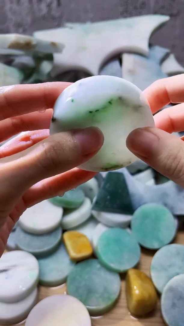 裸石翡翠翡翠a货正品玉石古陈594