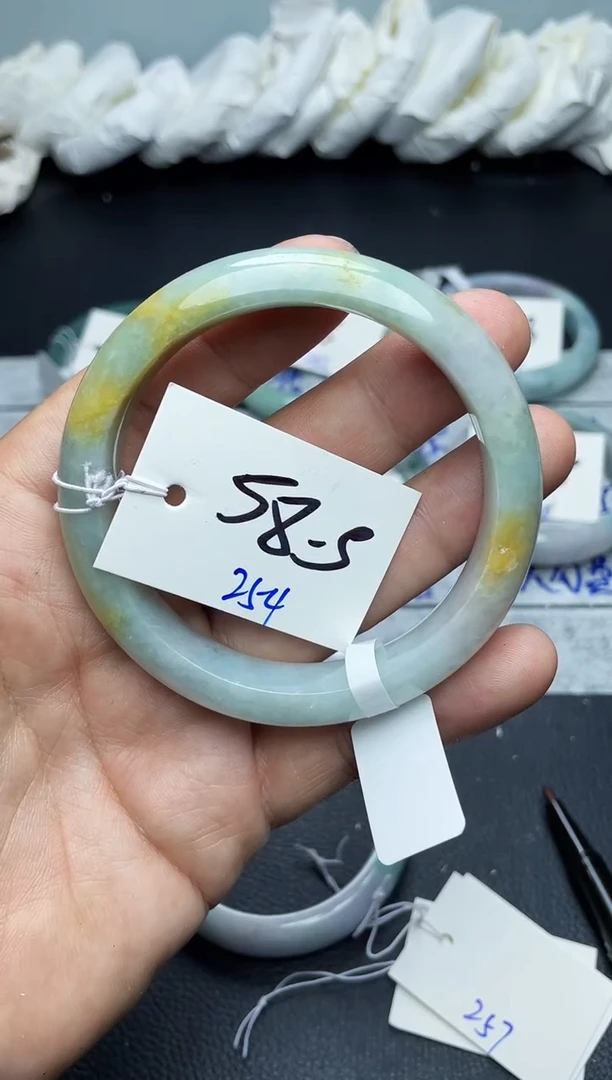 未镶嵌手镯翡翠子*254