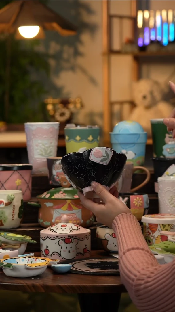 杯子瓷A178景德镇原创手工陶瓷