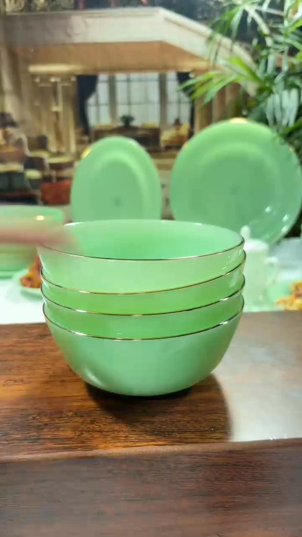 【闪购商品】....5.5英寸玉瓷碗4个口径13.8厘米