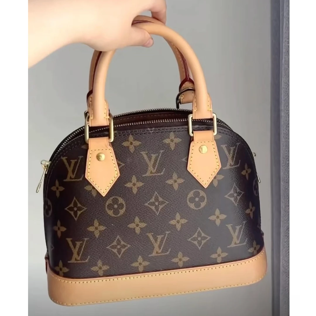 99新 LouisVuitton/路易威登 经典老花almabb贝壳包斜挎包芯片款