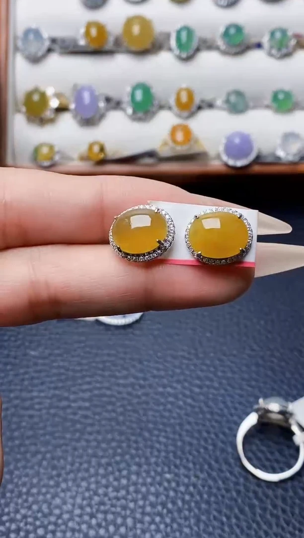 银S925镶嵌戒指翡翠1174