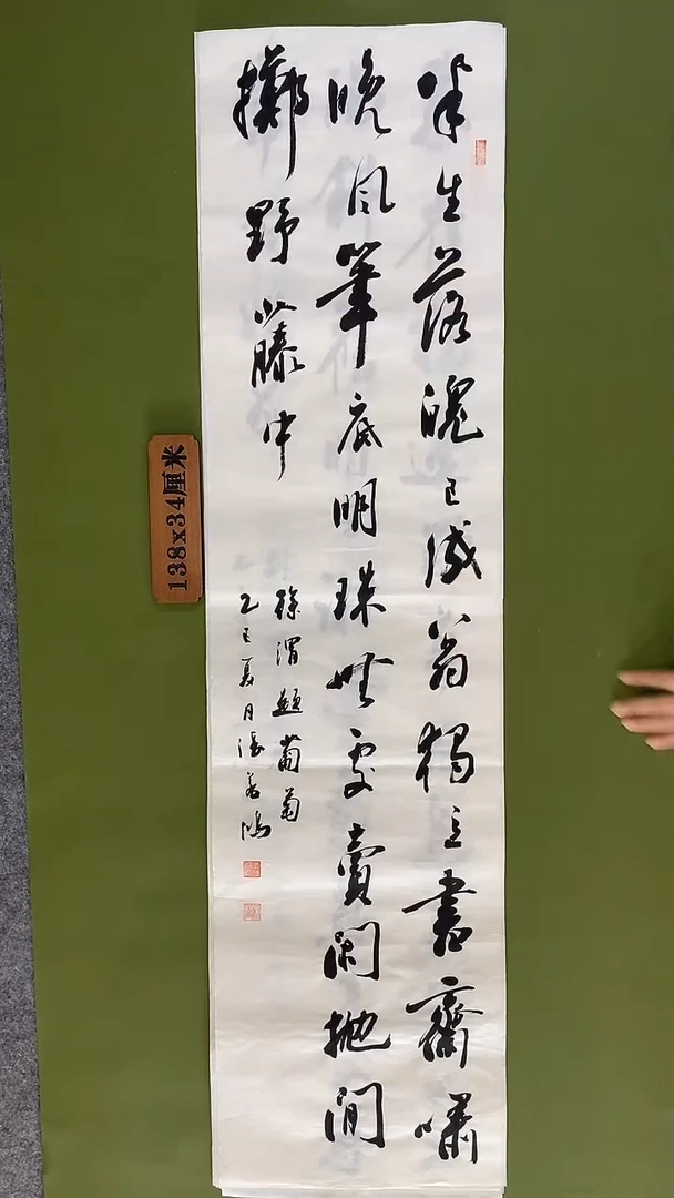 书法书法 张若鸿 尺寸138cm*34cm