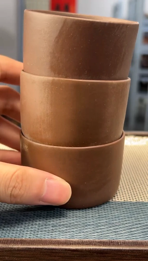 茶壶紫砂1宜兴紫砂手工三个杯子