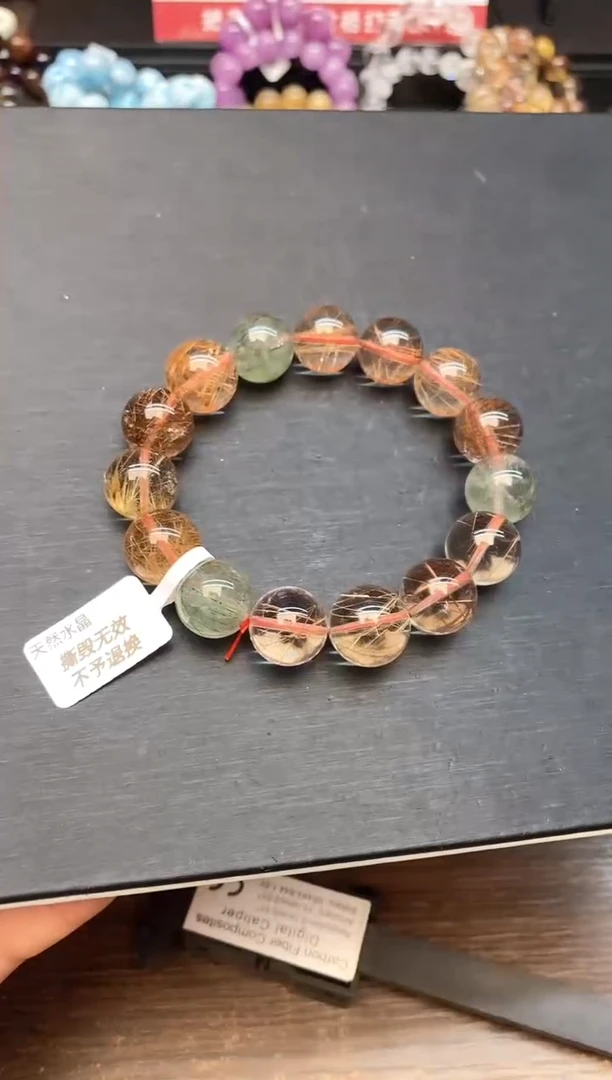 【闪购商品】水晶手链未镶嵌78 彩发15mm